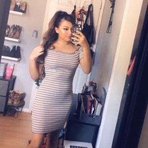 Stripped Mini Dress